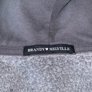 Blue, cropped, brandy Melville sweatshirt